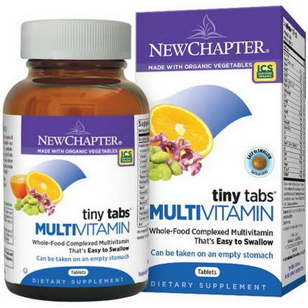 New Chapter, Multivitamin Tiny Tabs, Whole-Food Complexed Multivitamin, 192 Tablets