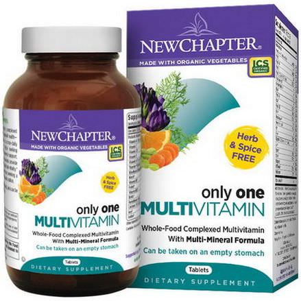 New Chapter, Only One Multivitamin, 72 Tablets