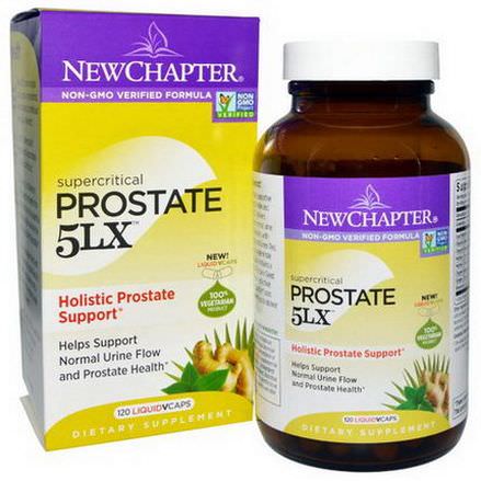 New Chapter, Prostate 5LX, Holistic Prostate Support, 120 Liquid VCaps