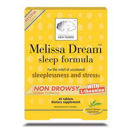 New Nordic US Inc, Melissa Dream, Sleep Formula, 40 Tablets