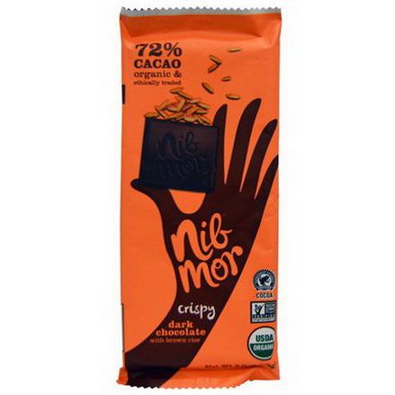 Nibmor, Organic, Dark Chocolate, with Brown Rice, Crispy 58g