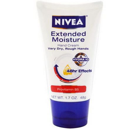Nivea, Extended Moisture, Hand Cream, Provitamin B5 48g