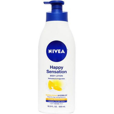 Nivea, Happy Sensation, Body Lotion, Orange Blossom Scent 500ml