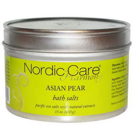 Nordic Care, LLC. Harmony, Bath Salts, Asian Pear 450g