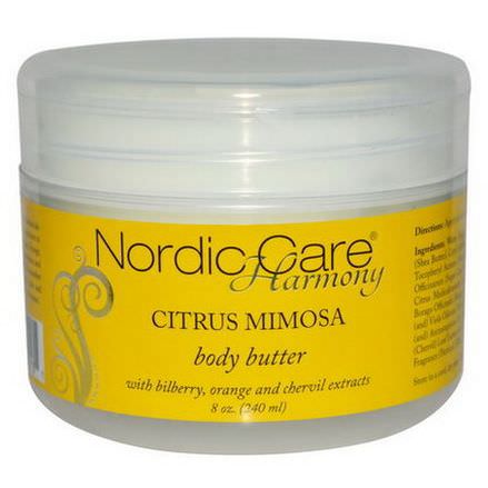 Nordic Care, LLC. Harmony, Body Butter, Citrus Mimosa 240ml