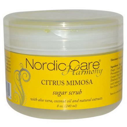 Nordic Care, LLC. Harmony, Sugar Scrub, Citrus Mimosa 240ml