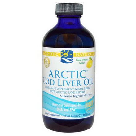 Nordic Naturals, Arctic Cod Liver Oil, Lemon 237ml