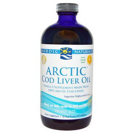 Nordic Naturals, Arctic Cod Liver Oil, Orange 473ml