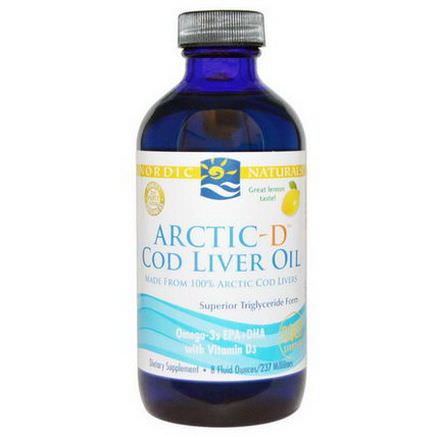 Nordic Naturals, Arctic-D Cod Liver Oil, Lemon 237ml