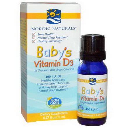 Nordic Naturals, Baby's Vitamin D3 11ml
