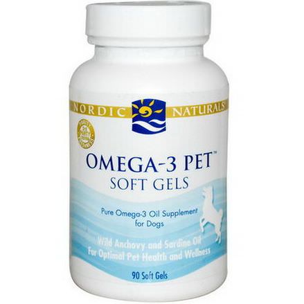 Nordic Naturals, Omega-3 Pet, Soft Gels, For Dogs, 90 Soft Gels