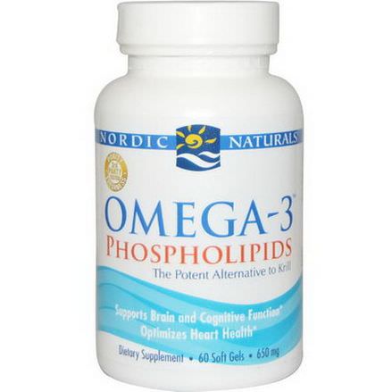 Nordic Naturals, Omega-3 Phospholipids, 650mg, 60 Soft Gels