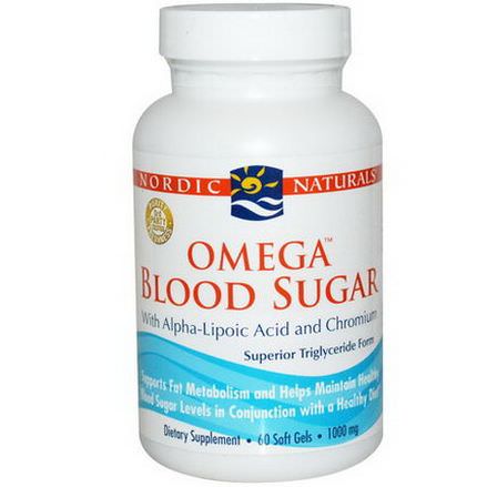 Nordic Naturals, Omega Blood Sugar, 1000mg, 60 Soft Gels