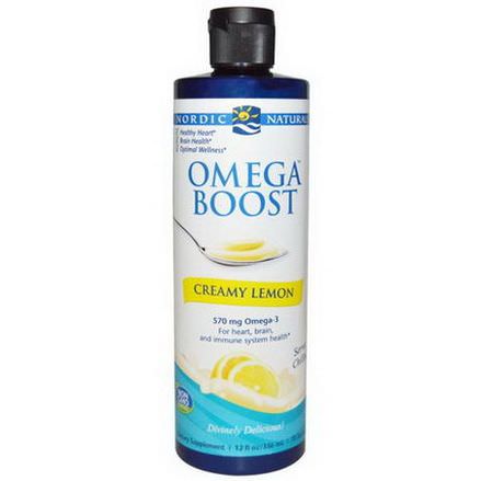 Nordic Naturals, Omega Boost, Creamy Lemon 356ml