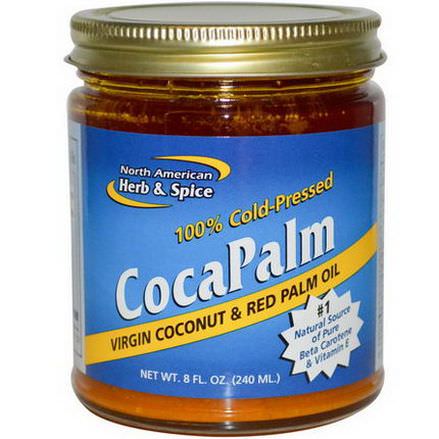 North American Herb&Spice Co. CocaPalm, Virgin Coconut&Red Palm Oil 240ml