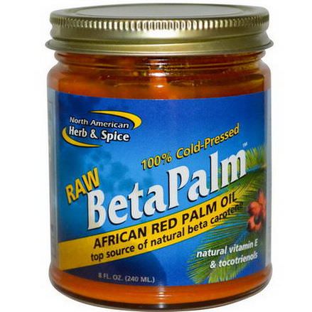 North American Herb&Spice Co. Raw BetaPalm, African Red Palm Oil 240ml