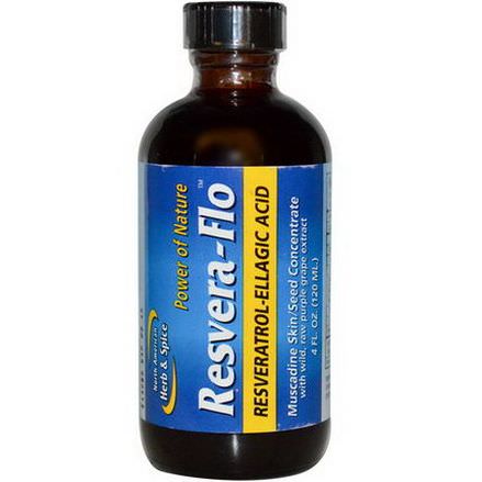 North American Herb&Spice Co. Resvera-Flo, Resveratrol-Ellagic Acid 120ml