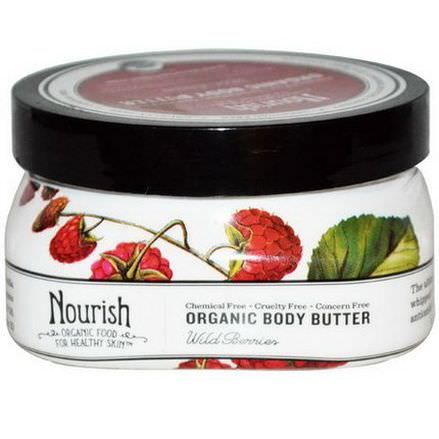 Nourish Organic, Body Butter, Wild Berries 102g