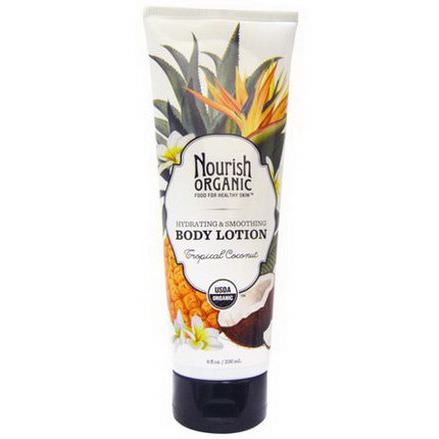 Nourish Organic, Body Lotion, Tropical Coconut 236ml
