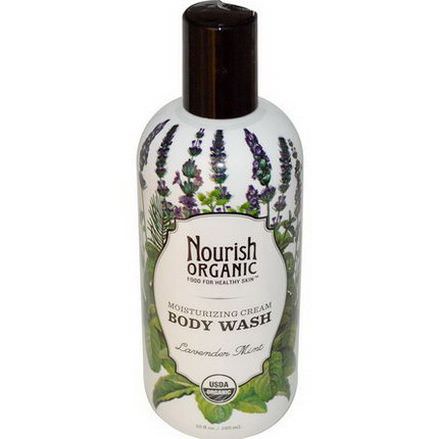 Nourish Organic, Body Wash, Lavender Mint 295ml