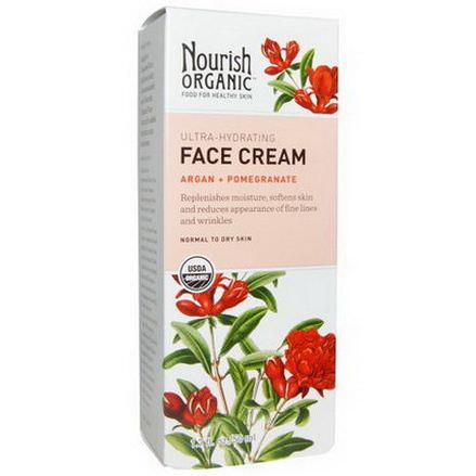 Nourish Organic, Face Cream, Argan Pomegranate 50ml