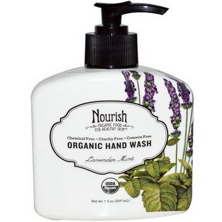 Nourish Organic, Hand Wash, Lavender Mint 207ml