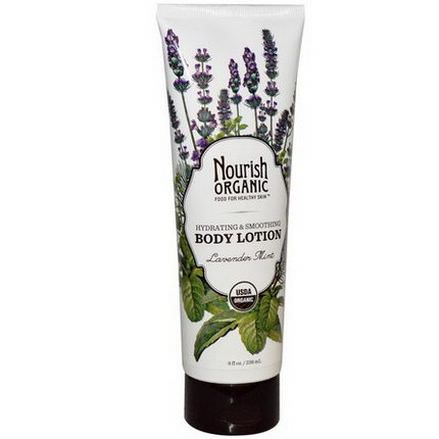 Nourish Organic, Organic Body Lotion, Lavender Mint 236ml