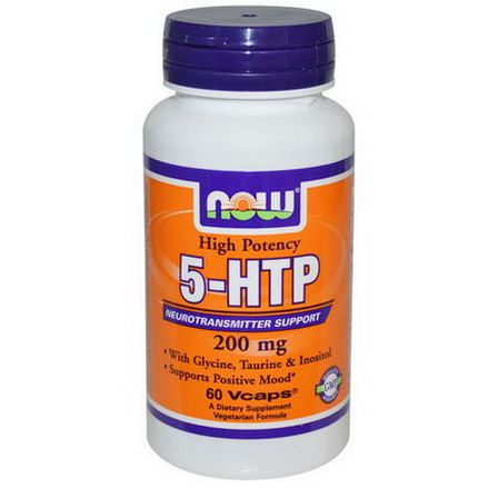 Now Foods, 5-HTP, 200mg, 60 Vcaps