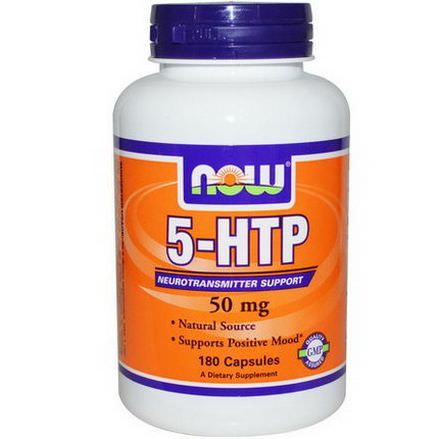 Now Foods, 5-HTP, 50mg, 180 Capsules