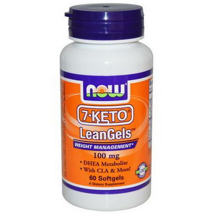 Now Foods, 7-Keto, LeanGels, Weight Management, 100mg, 60 Softgels