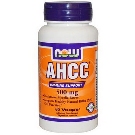 Now Foods, AHCC, Immune Support, 500mg, 60 Vcaps