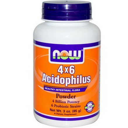 Now Foods, Acidophilus 4x6, Powder 85g