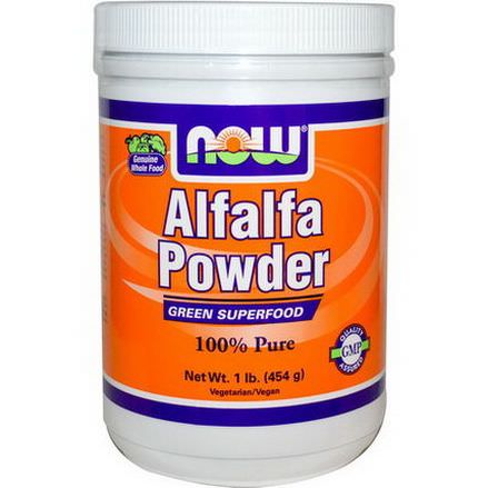 Now Foods, Alfalfa Powder, 100% Pure 454g