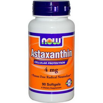 Now Foods, Astaxanthin, 4mg, 90 Softgels