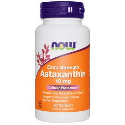 Now Foods, Extra Strength Astaxanthin, 10mg, 60 Softgels