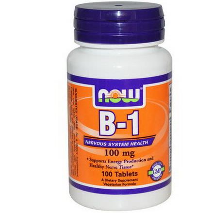 Now Foods, B-1, 100mg, 100 Tablets