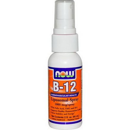 Now Foods, B-12 Liposomal Spray, 1000mcg/spray 60ml
