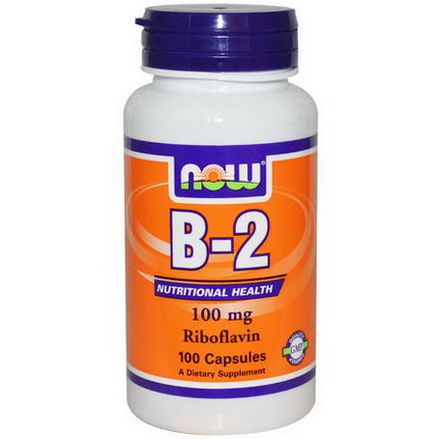 Now Foods, B-2, 100mg, 100 Capsules