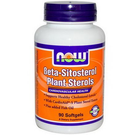 Now Foods, Beta-Sitosterol Plant Sterols, 90 Softgels