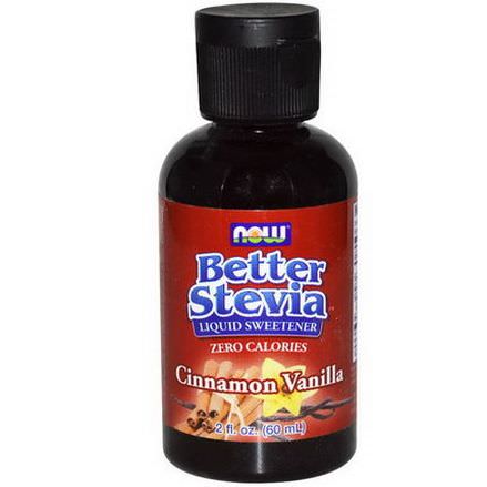 Now Foods, Better Stevia, Liquid Sweetener, Cinnamon Vanilla 60ml