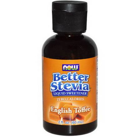 Now Foods, Better Stevia Liquid Sweetener, English Toffee 60ml