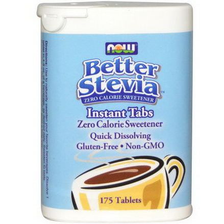 Now Foods, Better Stevia, Zero Calorie Sweetener Instant Tabs, 175 Tablets