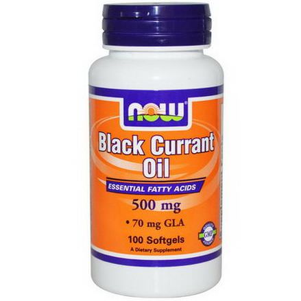 Now Foods, Black Currant Oil, 500mg, 100 Softgels