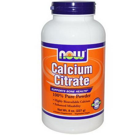 Now Foods, Calcium Citrate, 100% Pure Powder 227g