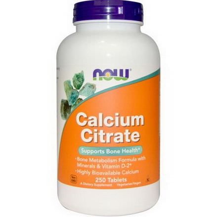 Now Foods, Calcium Citrate, 250 Tablets