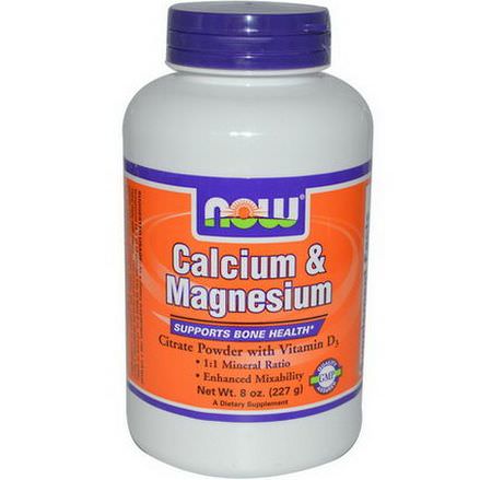 Now Foods, Calcium&Magnesium, High Absorption 227g