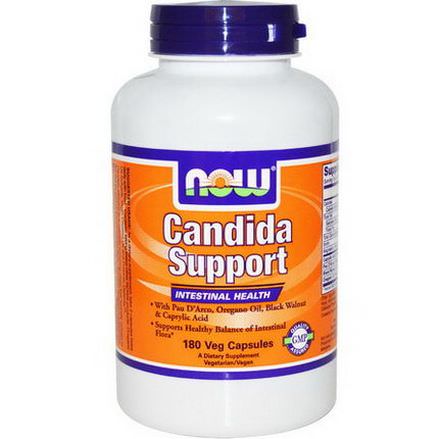 Now Foods, Candida Support, Intestinal Health, 180 Veggie Caps