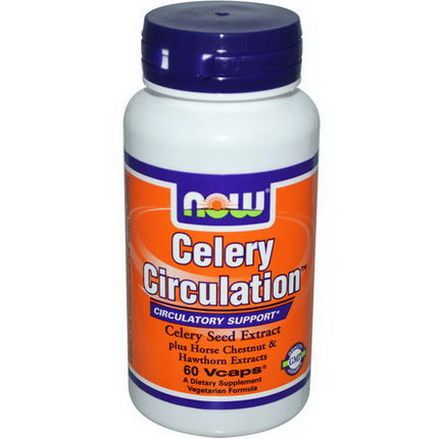 Now Foods, Celery Circulation, 60 Vcaps