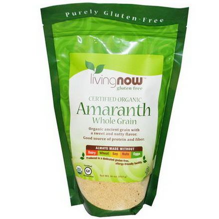 Now Foods, Certified Organic Amaranth Whole Grain 454g
