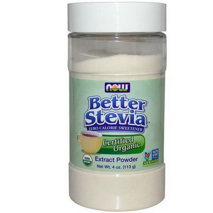 Now Foods, Certified Organic, Better Stevia, Extract Powder 113g